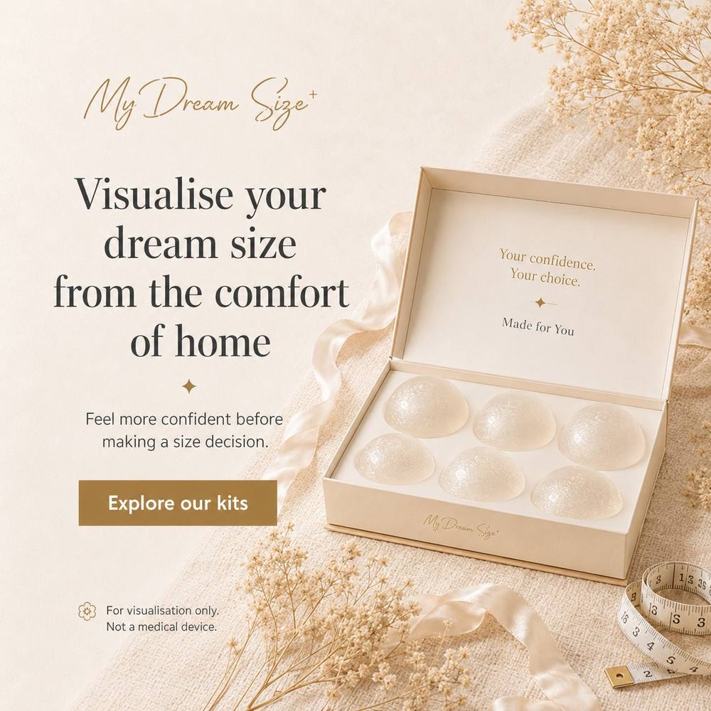 My Dream Size soft silicone sizer pairs for visualisation